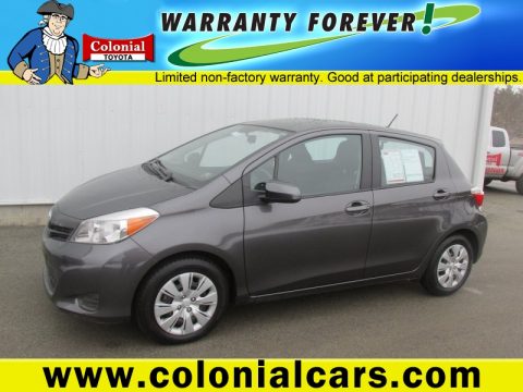 Magnetic Gray Metallic Toyota Yaris LE 5 Door.  Click to enlarge.