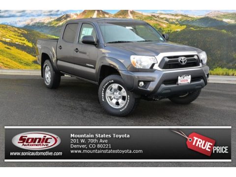 Magnetic Gray Metallic Toyota Tacoma V6 Double Cab 4x4.  Click to enlarge.