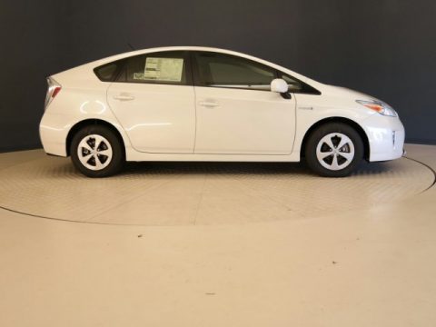 Blizzard Pearl Toyota Prius Three Hybrid.  Click to enlarge.