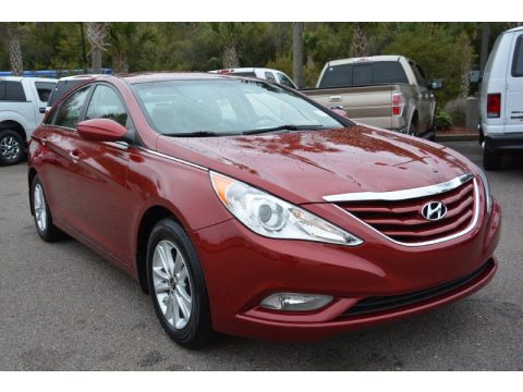 Sparkling Ruby Hyundai Sonata GLS.  Click to enlarge.