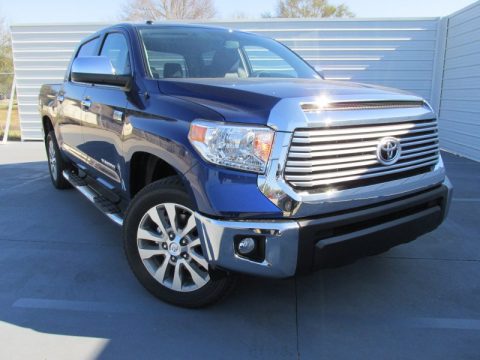 Blue Ribbon Metallic Toyota Tundra Limited CrewMax.  Click to enlarge.
