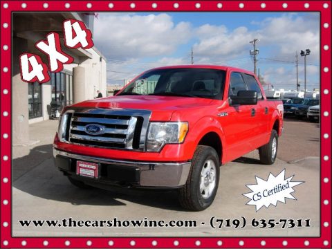 Vermillion Red Ford F150 XLT SuperCrew 4x4.  Click to enlarge.