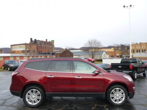 Siren Red Tintcoat Chevrolet Traverse LT AWD.  Click to enlarge.