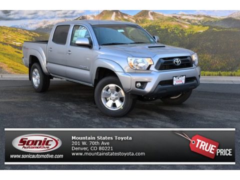 Silver Sky Metallic Toyota Tacoma TRD Sport Double Cab 4x4.  Click to enlarge.