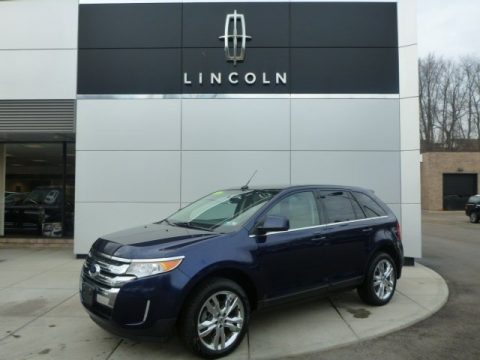Kona Blue Metallic Ford Edge Limited AWD.  Click to enlarge.