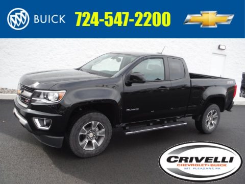 Black Chevrolet Colorado Z71 Extended Cab 4WD.  Click to enlarge.