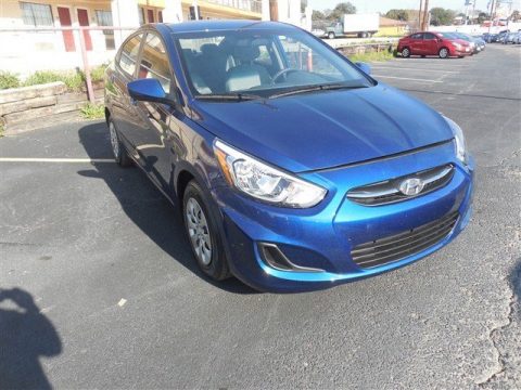Pacific Blue Hyundai Accent GLS.  Click to enlarge.