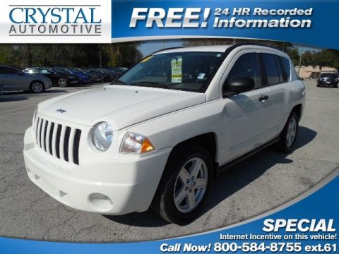Stone White Jeep Compass Sport.  Click to enlarge.