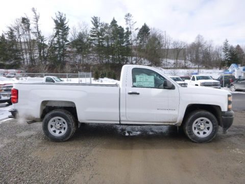 Summit White Chevrolet Silverado 1500 WT Regular Cab.  Click to enlarge.