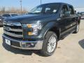 Front 3/4 View of 2015 Ford F150 Lariat SuperCrew 4x4 #8