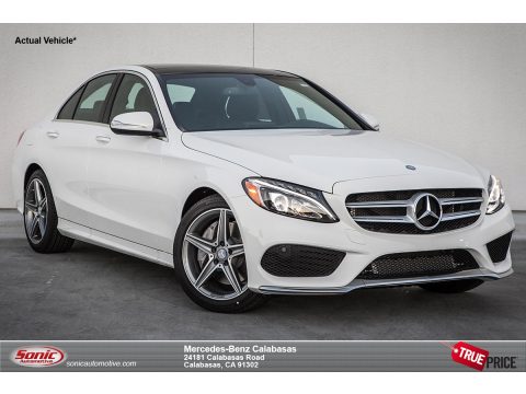 Polar White Mercedes-Benz C 300.  Click to enlarge.