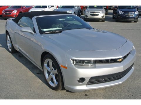 Silver Ice Metallic Chevrolet Camaro LT/RS Convertible.  Click to enlarge.