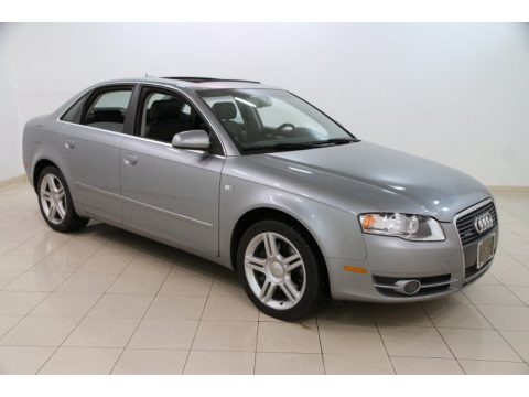 Quartz Gray Metallic Audi A4 2.0T quattro Sedan.  Click to enlarge.