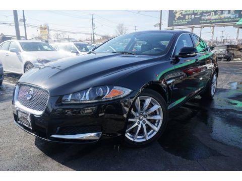 Ebony Jaguar XF .  Click to enlarge.