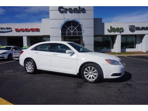 Bright White Chrysler 200 Touring Sedan.  Click to enlarge.