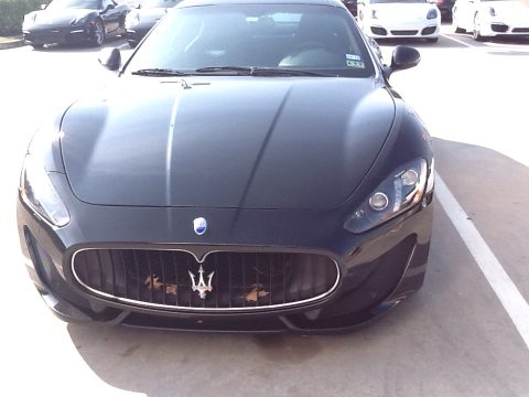 Nero (Black) Maserati GranTurismo Sport Coupe.  Click to enlarge.