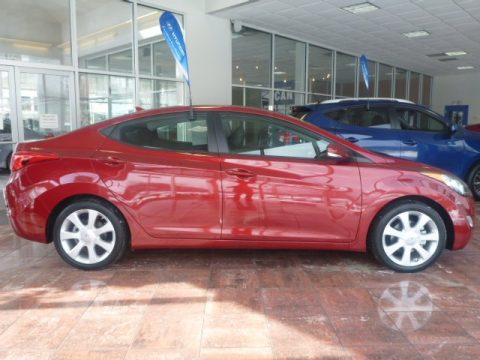Red Hyundai Elantra Limited.  Click to enlarge.