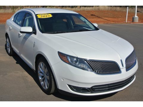 White Platinum Lincoln MKS FWD.  Click to enlarge.