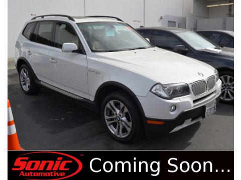 Alpine White BMW X3 3.0si.  Click to enlarge.