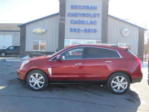 Crystal Red Tintcoat Cadillac SRX Premium AWD.  Click to enlarge.