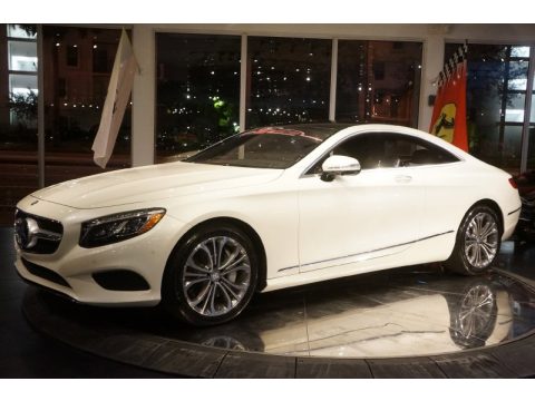 Diamond White Metallic Mercedes-Benz S 550 4Matic Coupe.  Click to enlarge.