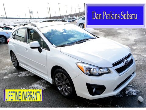 Satin White Pearl Subaru Impreza 2.0i Sport Limited 5 Door.  Click to enlarge.