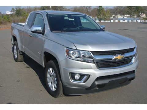 Silver Ice Metallic Chevrolet Colorado LT Extended Cab.  Click to enlarge.
