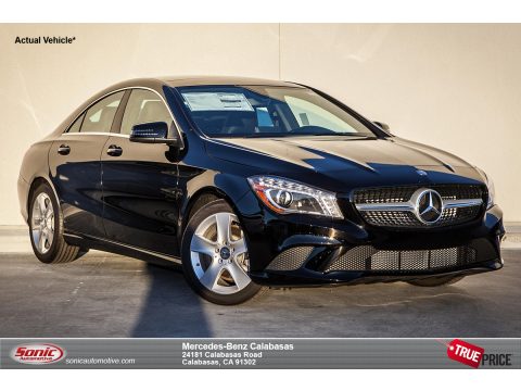 Night Black Mercedes-Benz CLA 250.  Click to enlarge.