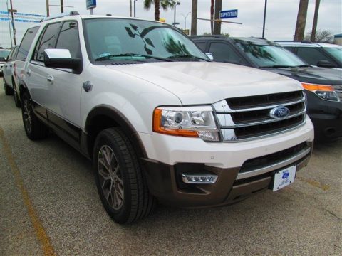 White Platinum Metallic Tri-Coat Ford Expedition King Ranch.  Click to enlarge.