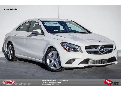 Cirrus White Mercedes-Benz CLA 250.  Click to enlarge.