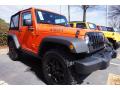 Front 3/4 View of 2015 Jeep Wrangler Willys Wheeler 4x4 #4