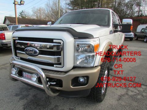 Oxford White Ford F250 Super Duty King Ranch Crew Cab 4x4.  Click to enlarge.