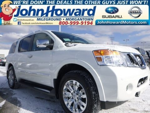 Pearl White Nissan Armada Platinum 4x4. Click to enlarge. Pearl White Nissan Armada Platinum 4x4. Click to enlarge.