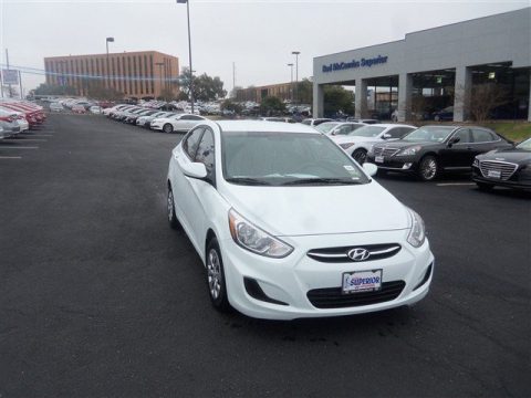 Century White Hyundai Accent GLS.  Click to enlarge.