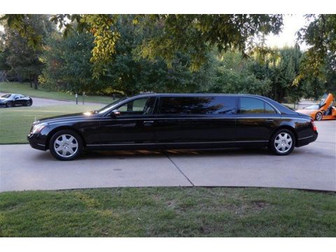Black Maybach 57 Limousine.  Click to enlarge.