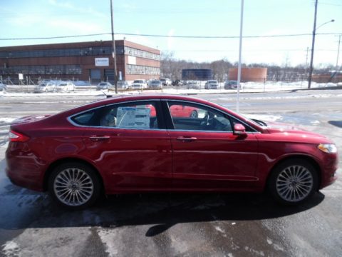 Ruby Red Metallic Ford Fusion Titanium AWD.  Click to enlarge.
