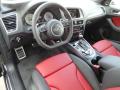 2015 Audi SQ5 Black/Magma Red Interior #11