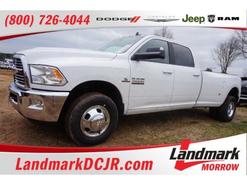 Bright White Ram 3500 Big Horn Crew Cab Dual Rear Wheel.  Click to enlarge.