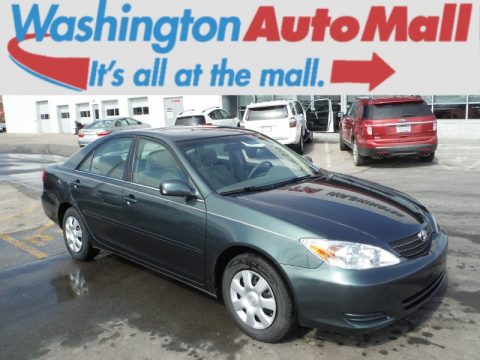Aspen Green Pearl Toyota Camry LE.  Click to enlarge.