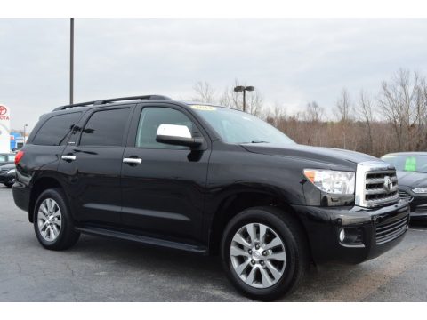 Black Toyota Sequoia Limited.  Click to enlarge.