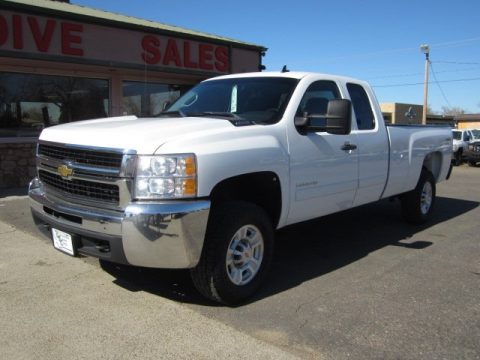 Summit White Chevrolet Silverado 2500HD LT Extended Cab 4x4. Click to enlarge. Summit White Chevrolet Silverado 2500HD LT Extended Cab 4x4. Click to enlarge.