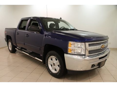 Blue Topaz Metallic Chevrolet Silverado 1500 LT Crew Cab 4x4.  Click to enlarge.