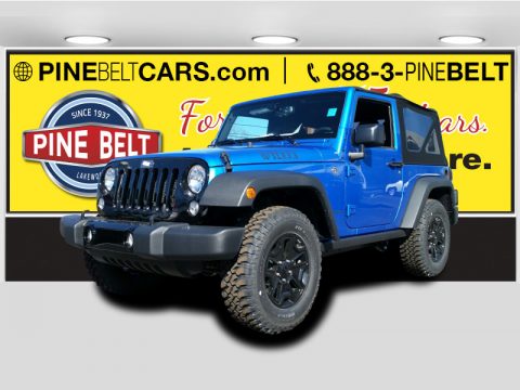 Hydro Blue Pearl Jeep Wrangler Sport 4x4.  Click to enlarge.