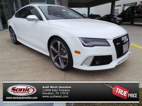 Ibis White Audi RS 7 4.0 TFSI quattro.  Click to enlarge.