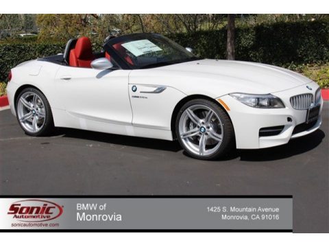 Alpine White BMW Z4 sDrive35is.  Click to enlarge.