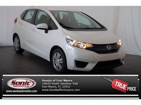 White Orchid Pearl Honda Fit LX.  Click to enlarge.
