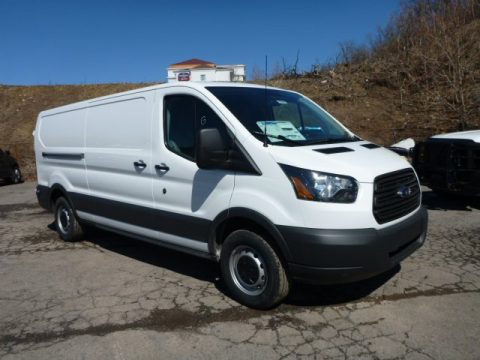 Oxford White Ford Transit Van 150 LR Long.  Click to enlarge.