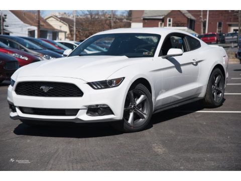 Oxford White Ford Mustang V6 Coupe.  Click to enlarge.