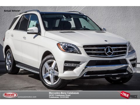 designo Diamond White Metallic Mercedes-Benz ML 400 4Matic.  Click to enlarge.