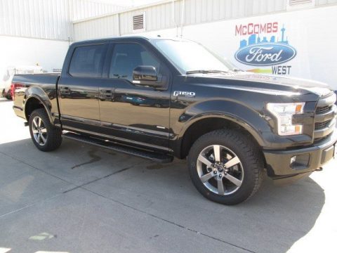 Tuxedo Black Metallic Ford F150 Lariat SuperCrew 4x4.  Click to enlarge.